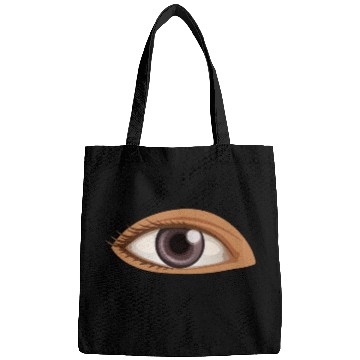 Discover brown eye illustration vintage geek abstract Bags