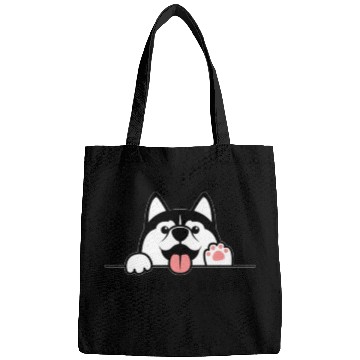 Discover siberian husky Bags
