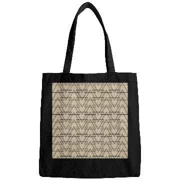 Discover Triangle Beige Black Bags