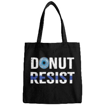 Discover Police Officer Donut Resist Thin Blue Line Cop Bags