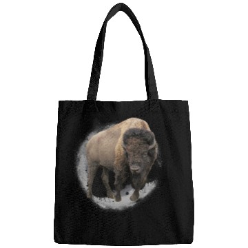 Discover Bison Buffalo Cattle Design Illustration Gift Bags