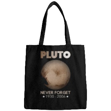 Discover Pluto Never Forget 1930-2006 Bags