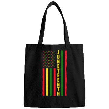 Discover Juneteenth Color Flag Black African American Flag Bags