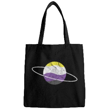 Discover Non Binary Planet LGBTQ Flag Bags