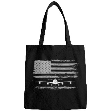 Discover US Flag Airplane Patriotic American Pilot Bags