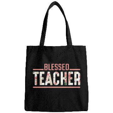 Discover Blessed Teacher Flower Religious Teaching Educator Bags