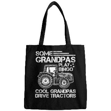 Discover Tractor Grandfather Farmer Ranch Grandparents Bags