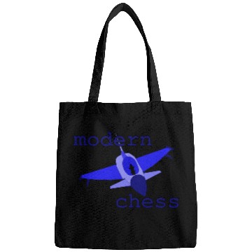 Discover modern chess in royal blue Bags