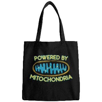 Discover Powered by mitochondria - nerdy and geeky gift Bags