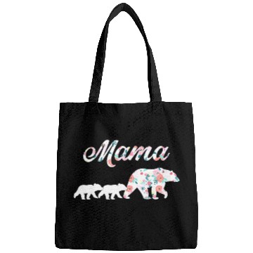 Discover Floral Mama Bear Mom of 2 Mama Bear and Cubs Bags