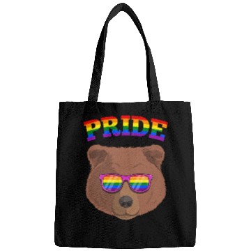 Discover Gay Pride Grizzly Bear with LGBT Rainbow Bags