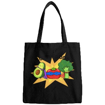 Discover Superfoods Cute Vegetable Pun Bags
