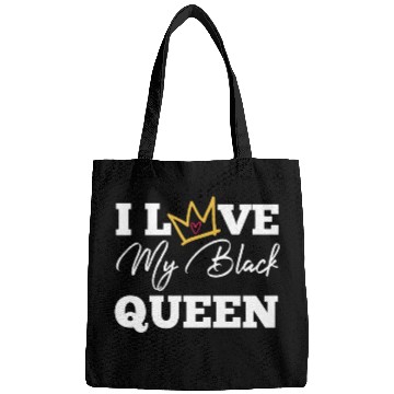 Discover I Love My Black Queen Couples King And Queen Top T Bags
