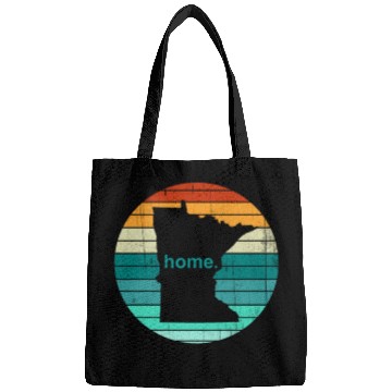 Discover Unique Vintage Retro Style Home State Minnesota - Bags