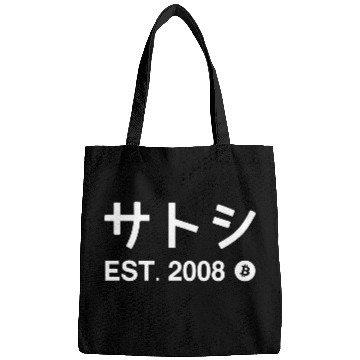 Discover Satoshi Bitcoin Established 2008 Bags