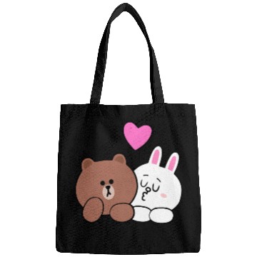 Discover Cute Brown Bear Cony Bunny Rabbit Lean On Me I Lov Bags