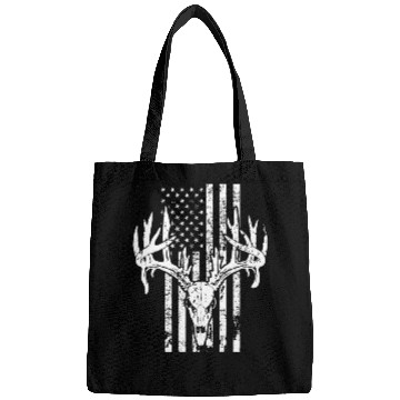 Discover Deer Hunting USA Flag Bags