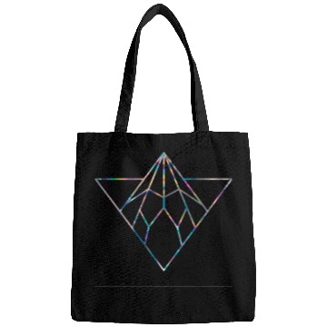 Discover Holographic iridescent triangle and diamond Bags