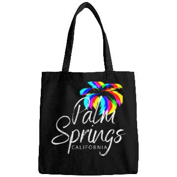 Discover Palm Springs Neon Tree (White) Bags