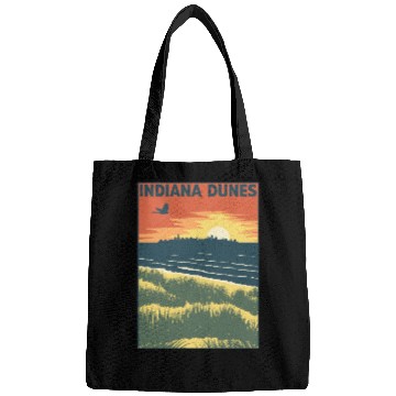 Discover Sunset Indiana Dunes Bags