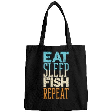 Discover Eat Sleep Fish Repeat Boat Angler Wave Sea Anchor Bags