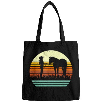 Discover Western Halter Horse Retro Sun Style Bags