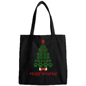 Discover Super Cute Dog Paws Print Christmas Bags