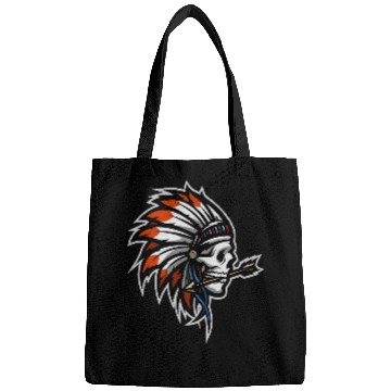 Discover Native American Indian Headdress Skull Bags