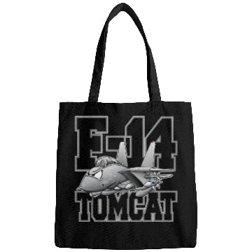 Discover F-14 Tomcat Military Fighter Jet Aircraft Cartoon Bags