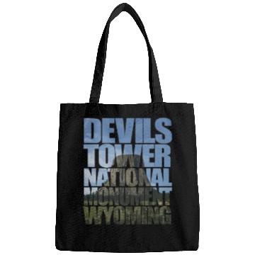 Discover Devils Tower National Monument Wyoming Souvenir Bags