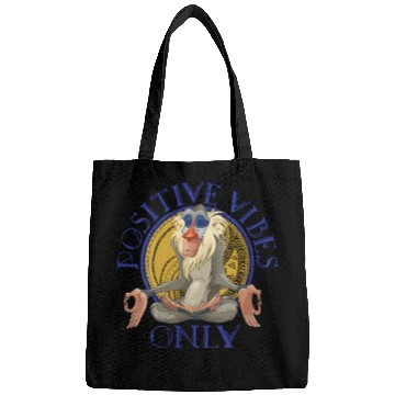 Discover Lion King Rafiki Meditating Positive Vibes Only Bags