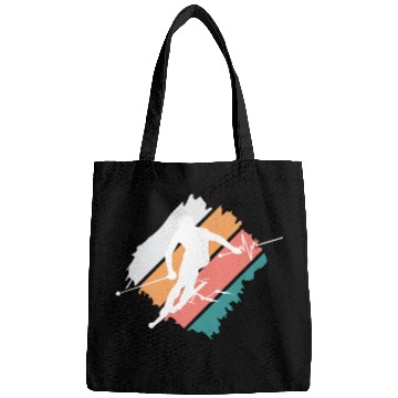 Discover ski skiing winter sports mountains funny snow reso Bags