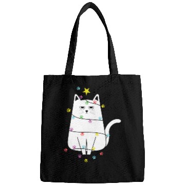Discover Grumpy Christmas Cat, Funny cat Women’s Christmas Bags