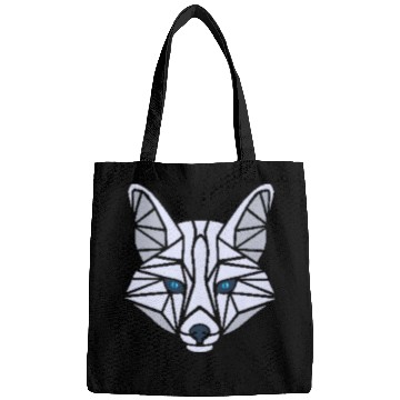 Discover White Fox with blue eyes Bags
