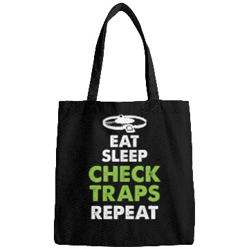Discover Eat Sleep Check Traps Repeat Animal Trapper Bags