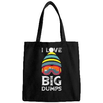 Discover 'I Love Big Dumps' Cool Snowboarding Skiing Gift Bags