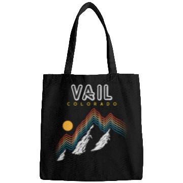 Discover Vail Colorado Usa Ski Resort 1980S Retro Bags