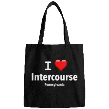 Discover I Love Intercourse Pennsylvania Bags
