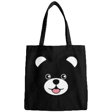 Discover Cute Black Teddy Bear Face Bags