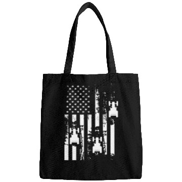 Discover Tractor American Flag Gift Bags