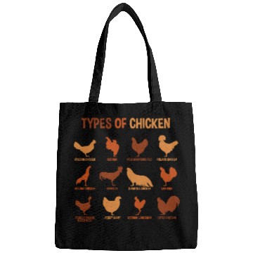Discover Types of Chickens, Funny Chicken Lover Farmer Bags