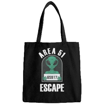 Discover Area 51 Alien Mug Shot Escape Science Fiction Bags
