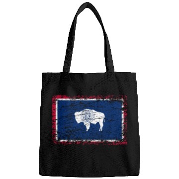 Discover Wyoming ensign flag used look Bags