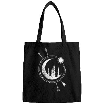 Discover Modern Geometric Nature Forest Astronomy Bohemian Bags