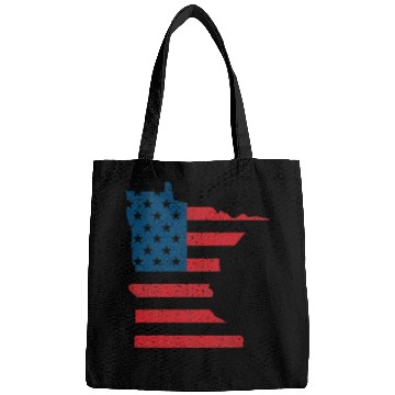 Discover Minnesota Vintage American Flag USA Patriotic Bags