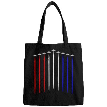 Discover B-2 Bomber Squadron Contrails American Flag B2 Bags