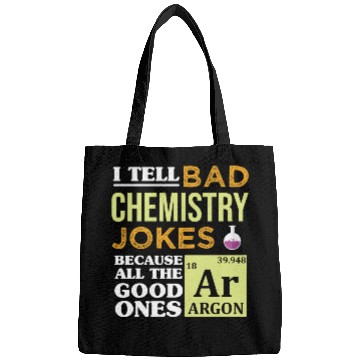 Discover Funny Science Argon Periodic Table Chemistry Jokes Bags