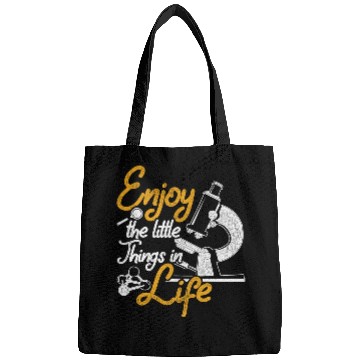 Discover Microscope Bacteria Saying Biology Bags