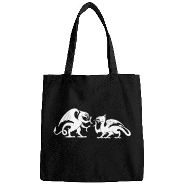 Discover Dragons Fighting Fight Dragon Reptiles Monster Bags
