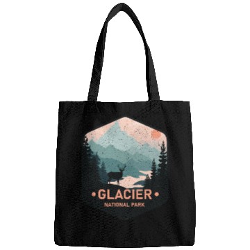 Discover Vintage Glacier National Park Deer Mountains Gift Bags